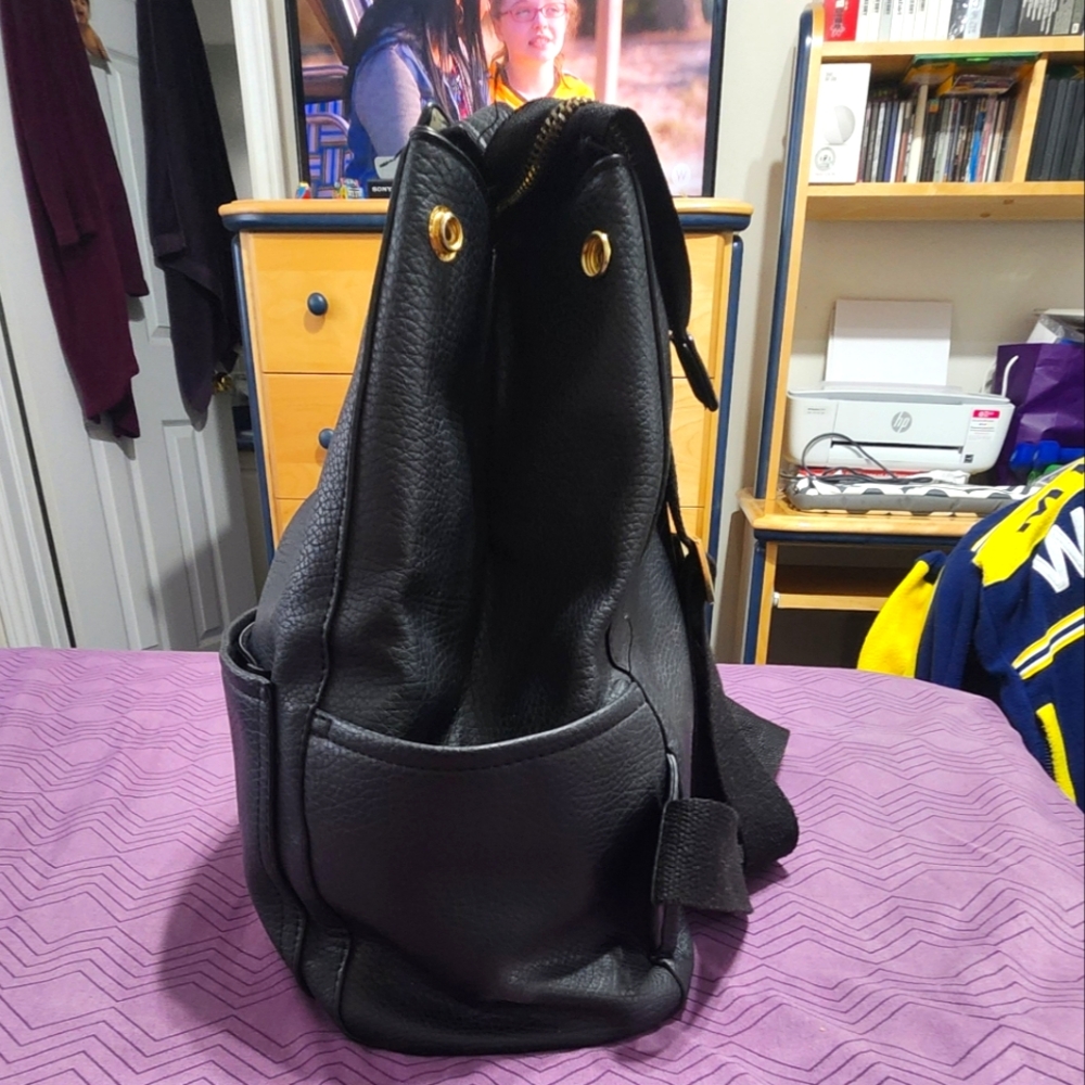 Faux Leather Backpack - Picture 3 of 9